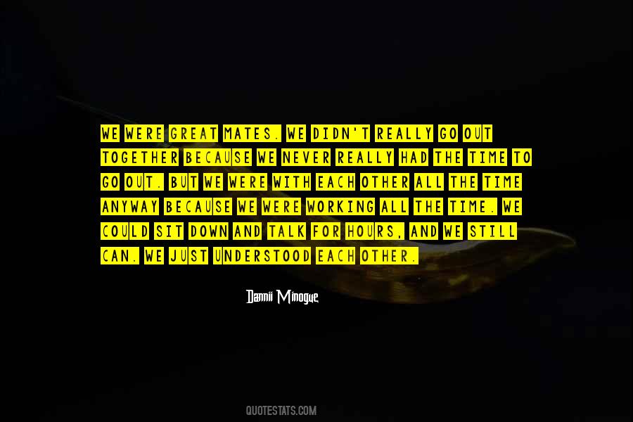 Working With Each Other Quotes #1719001