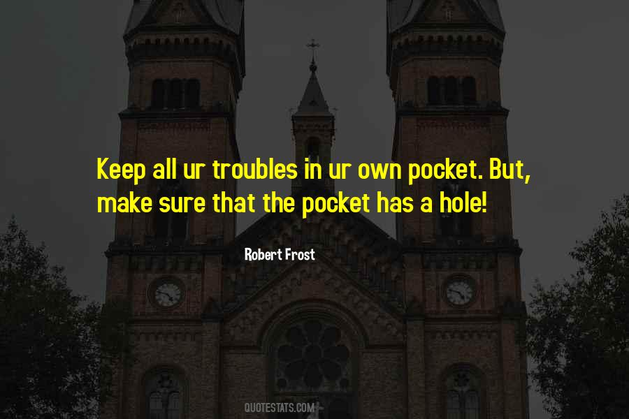 Hole In My Pocket Quotes #1115980