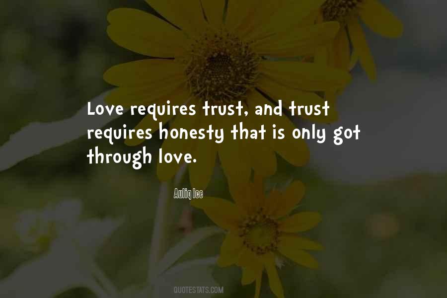 Honesty Trust Quotes #1840702