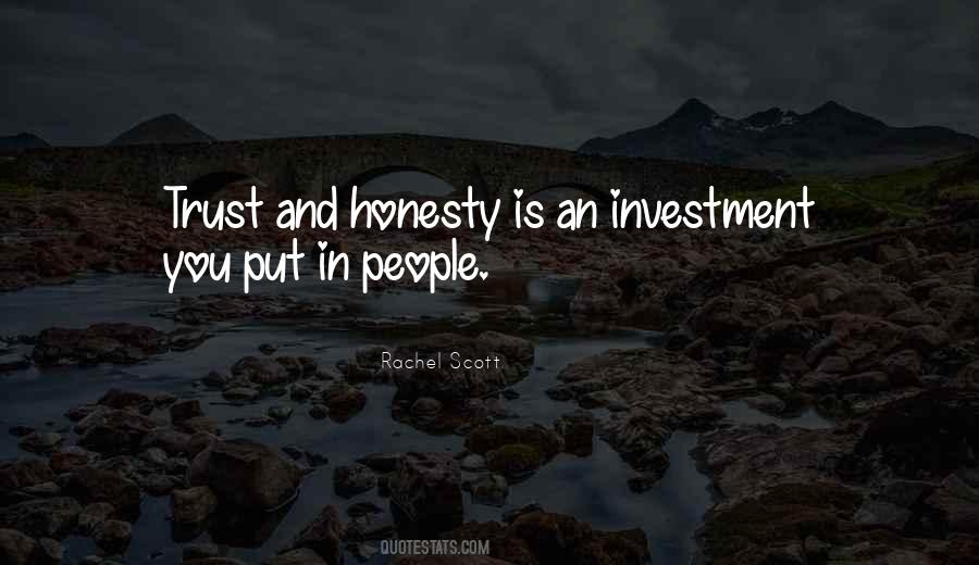 Honesty Trust Quotes #584912