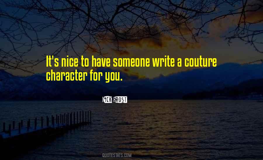 Nice Character Quotes #687313