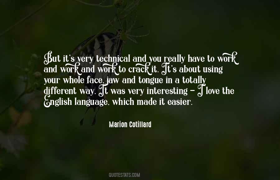 I Love You Language Quotes #1581690