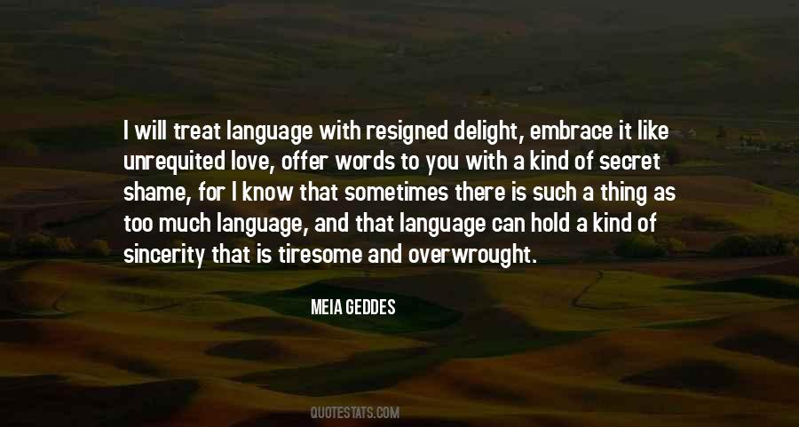 I Love You Language Quotes #468420