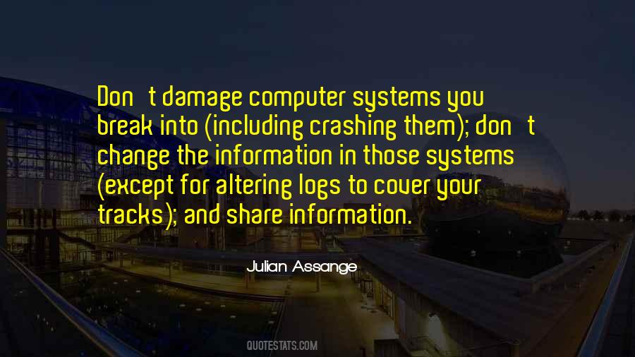 Cover Your Tracks Quotes #1525325