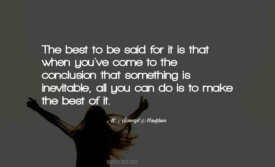 Be The Best Of You Quotes #220709