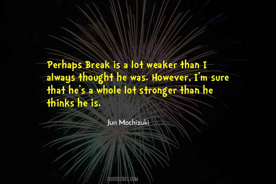 Stronger Than I Was Quotes #1785073