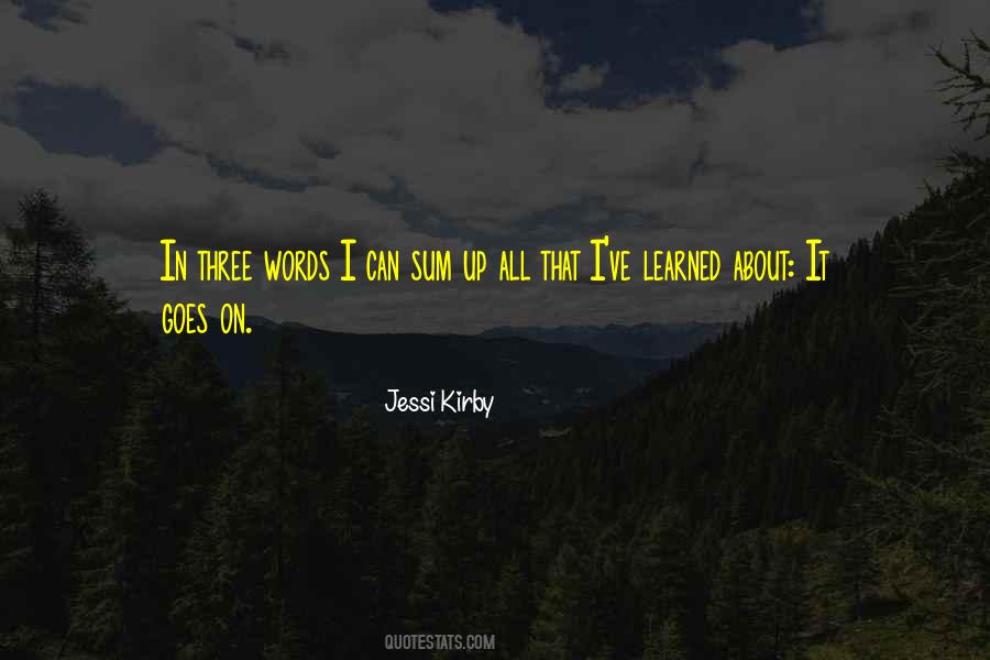 Sum It Up Quotes #1157468