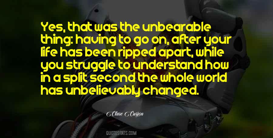 In A Split Second Quotes #550734