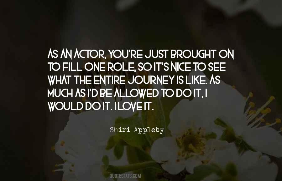 Quotes About Actor Roles #100439