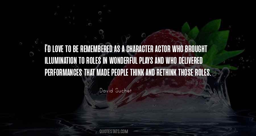 Quotes About Actor Roles #654065