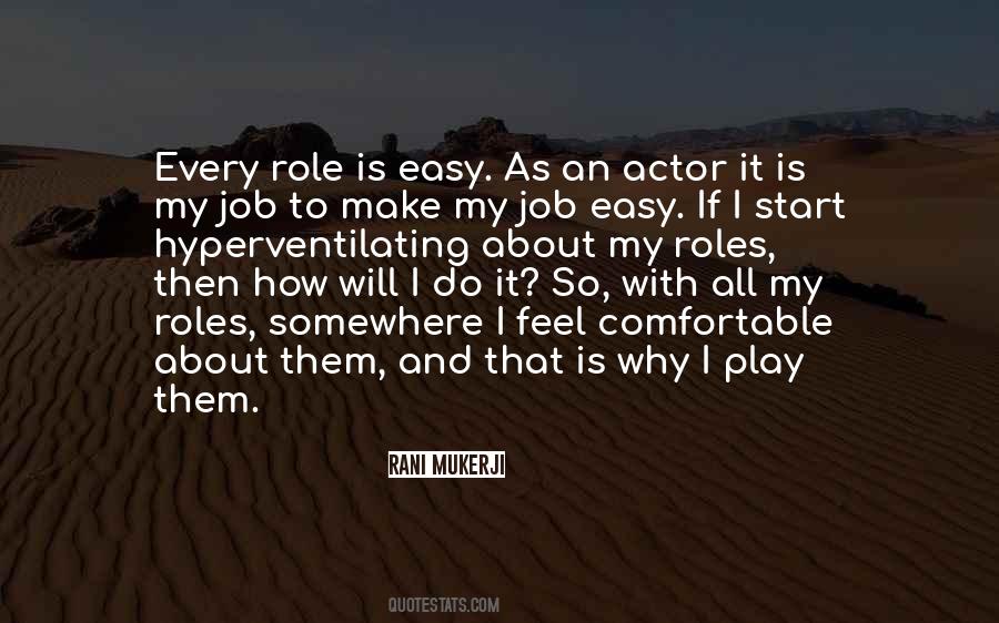 Quotes About Actor Roles #774249