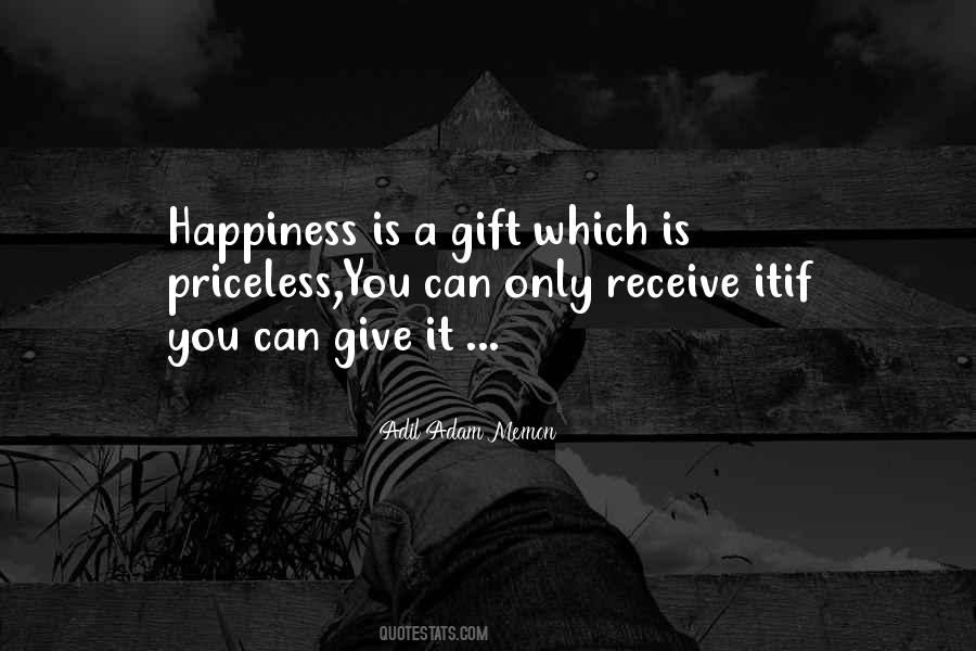 Happiness Priceless Quotes #49276