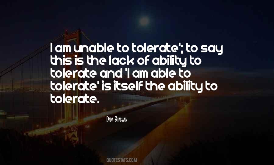 Quotes About Tolerate Each Other #13584