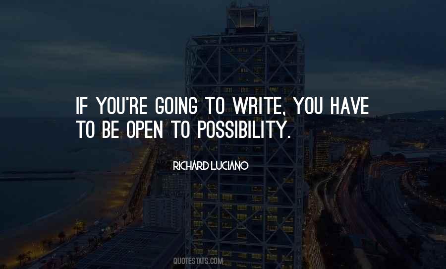 Open To Possibility Quotes #1679325