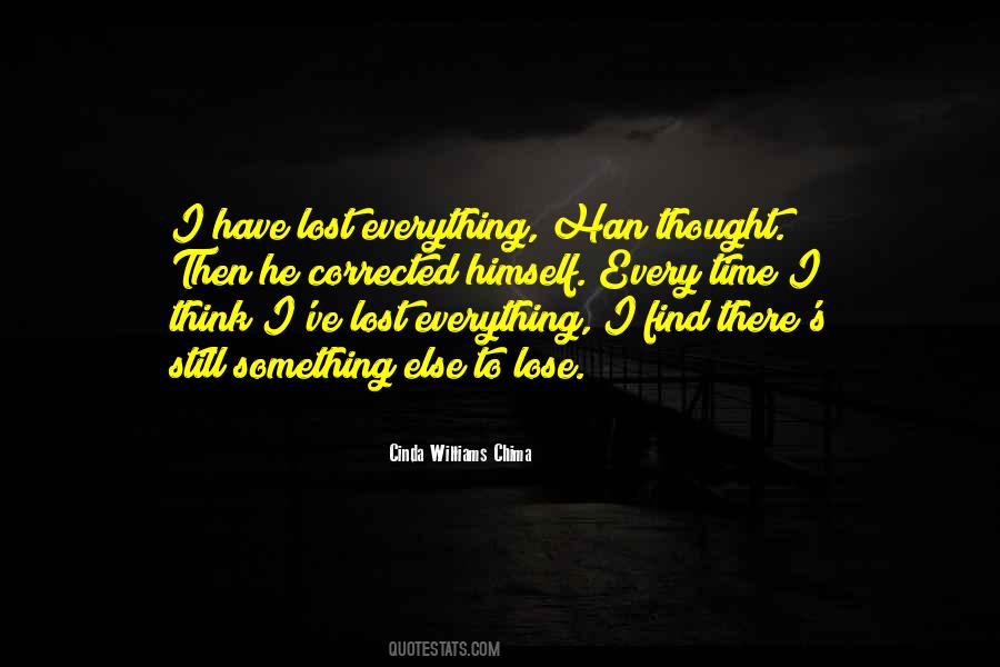 Everything Lost Quotes #60844