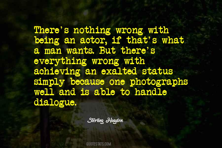 Man Status Quotes #1433766