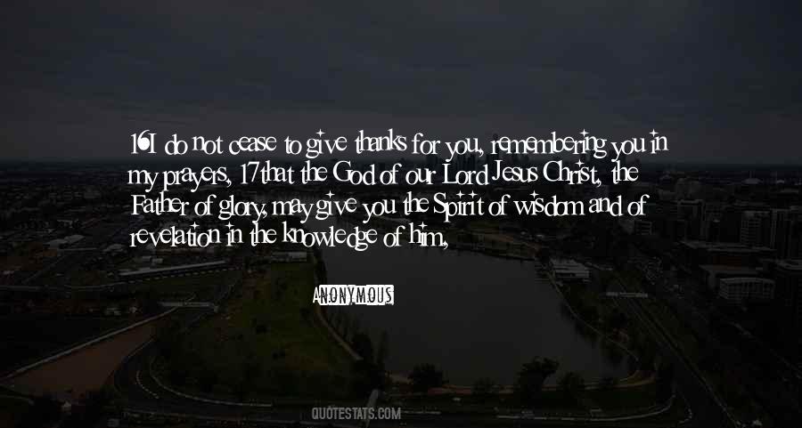 Give The Glory To God Quotes #515467