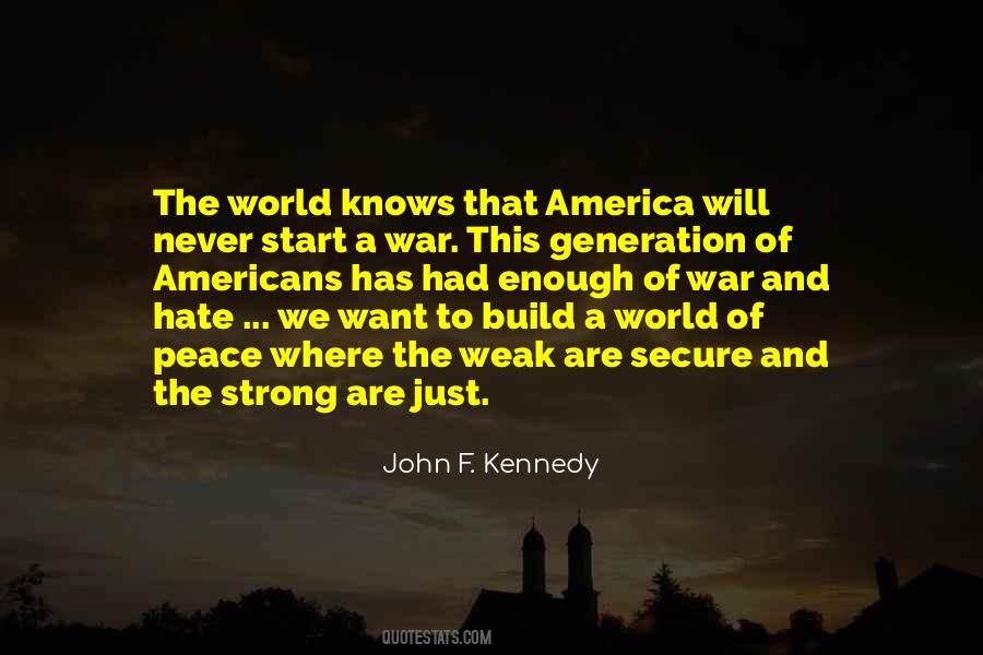 Peace For America Quotes #1368848