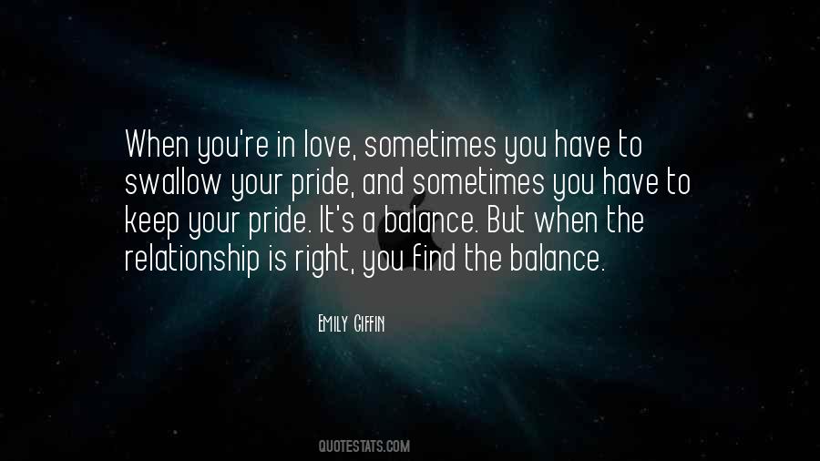 Quotes About Balance Relationship #1766136