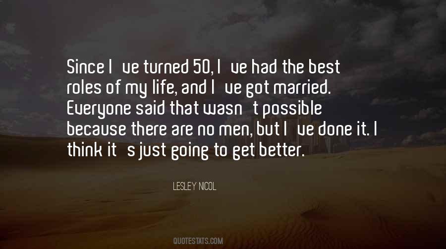 I Just Got Married Quotes #38417
