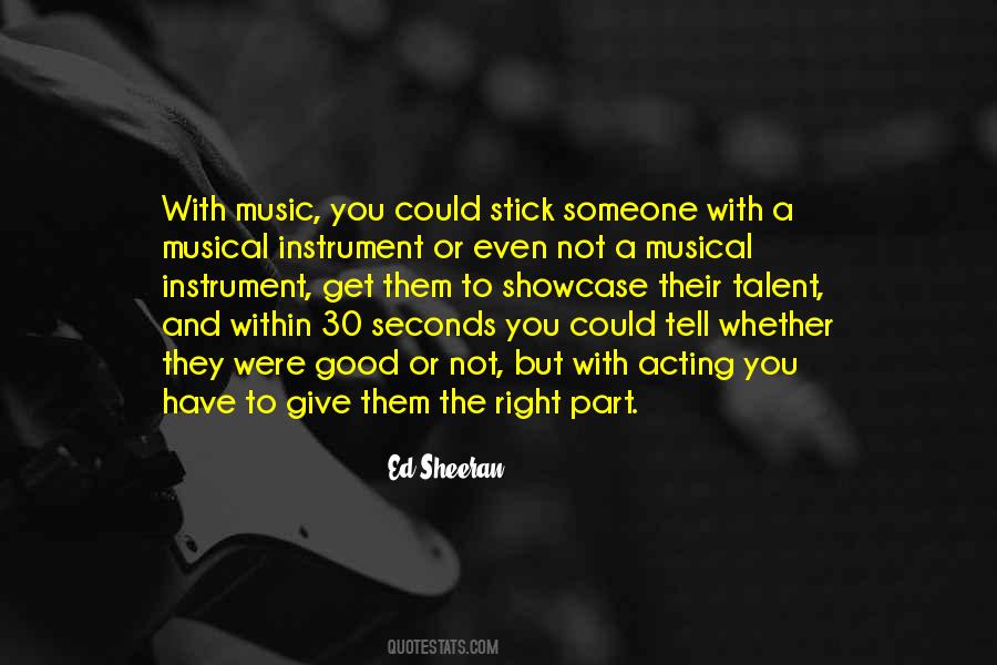 Music Talent Quotes #468609