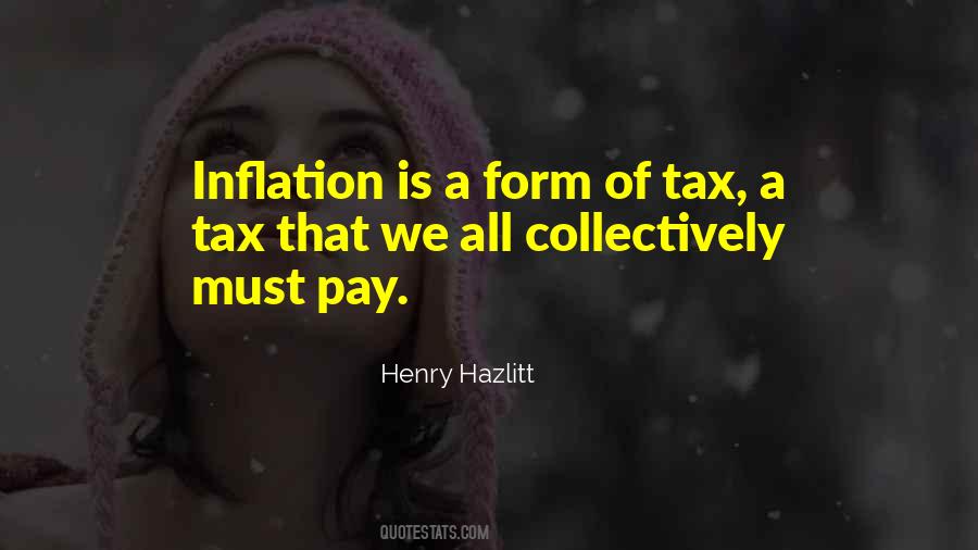 Inflation Tax Quotes #1748370