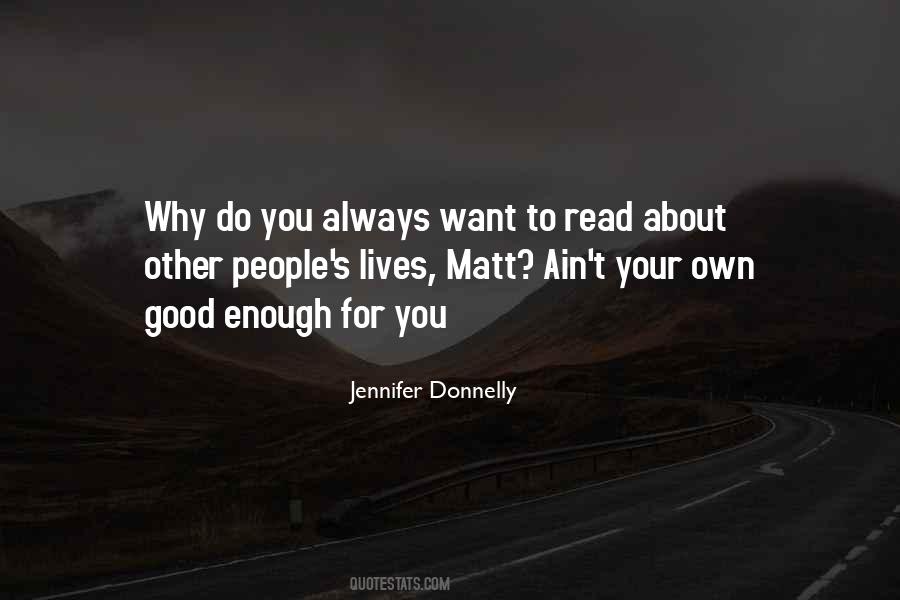 Why Do You Read Quotes #650465