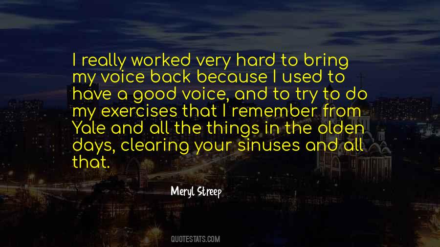 Back In My Days Quotes #1781411