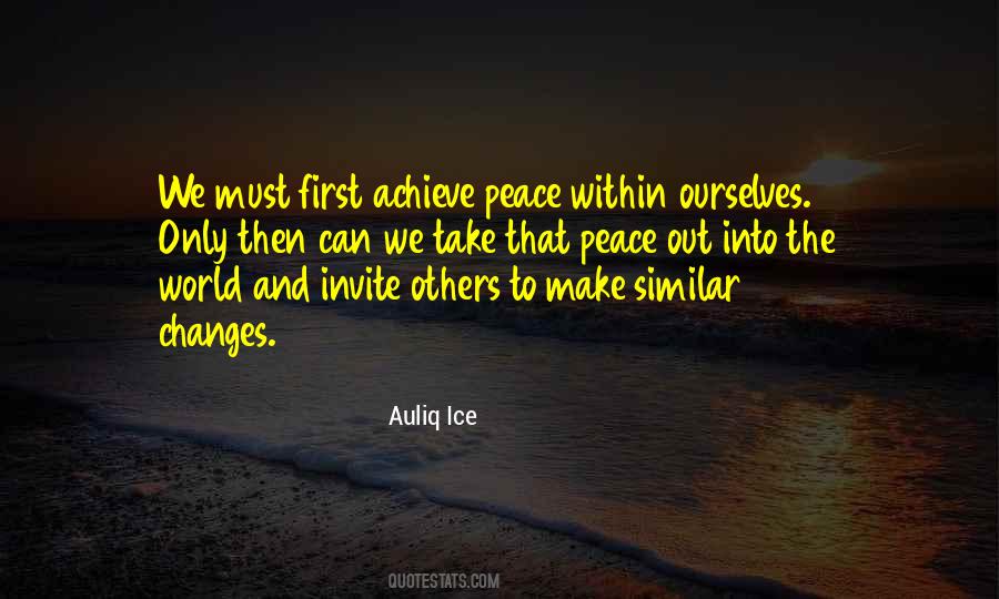 Quotes About Peace And Change #503987
