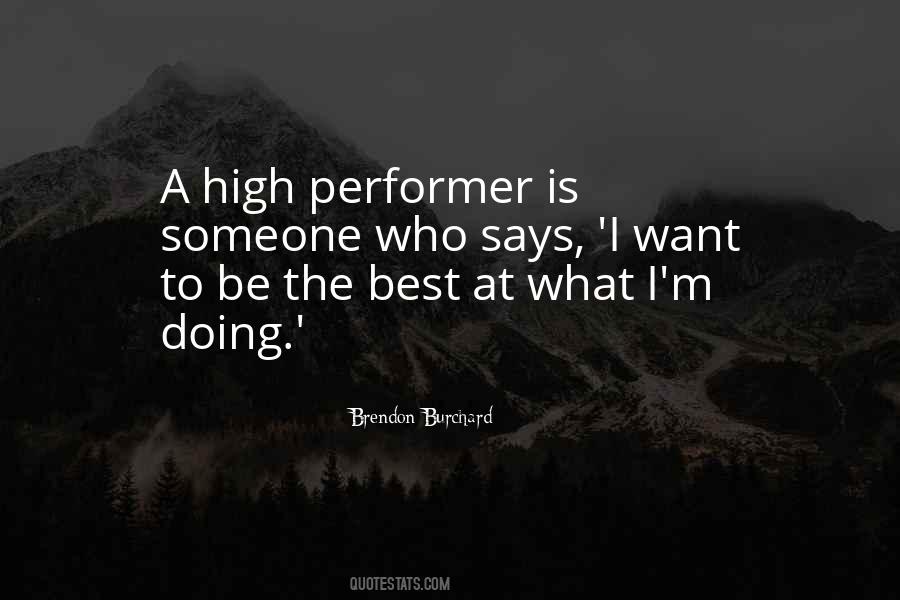 Best Performer Quotes #176454