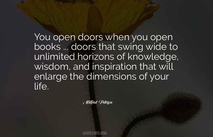 Open Your Horizons Quotes #1609552