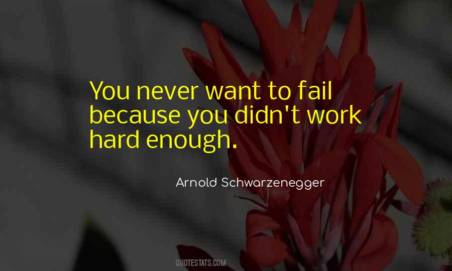 Work Hard Enough Quotes #1579659