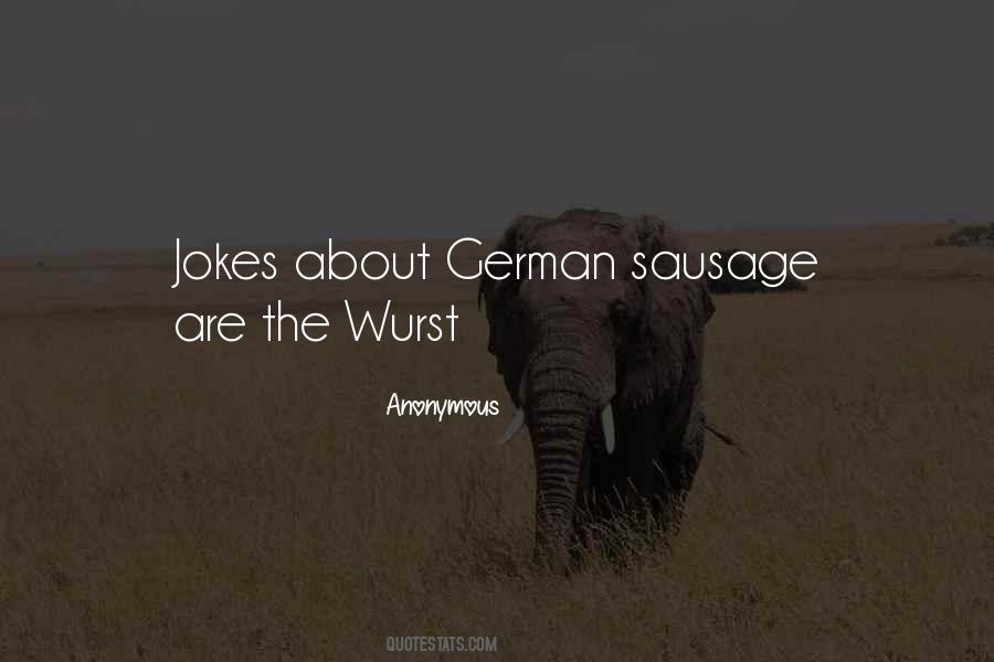 German Sausage Quotes #162276