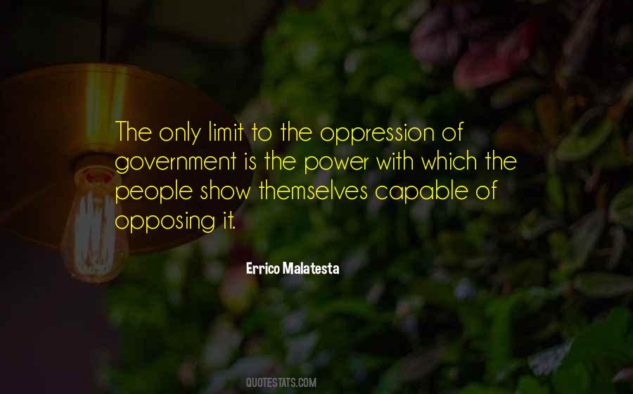 Oppression Power Quotes #291556