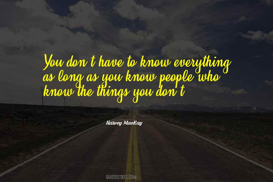 As Long As You Know Quotes #129290