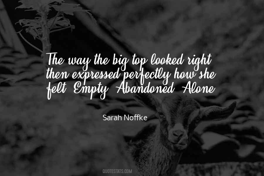 Alone Empty Quotes #1259734
