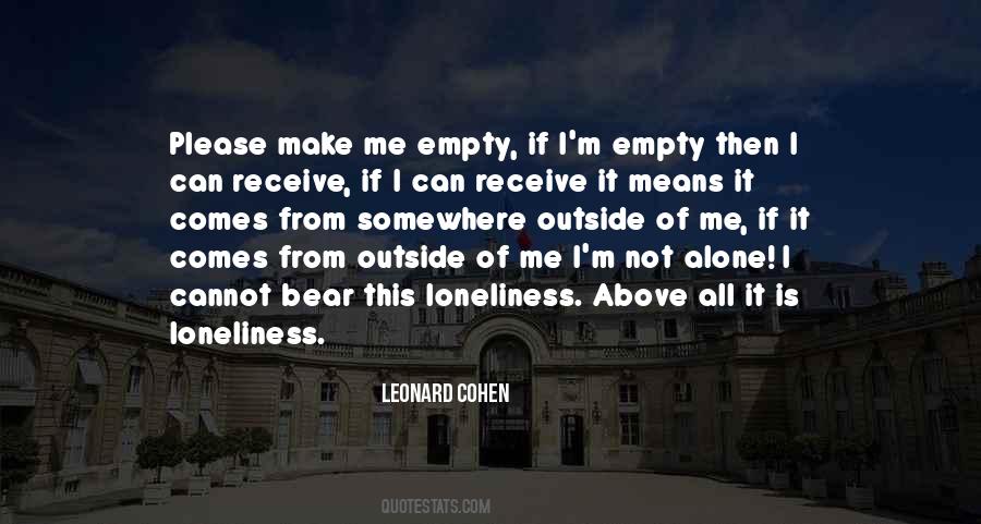 Alone Empty Quotes #995626