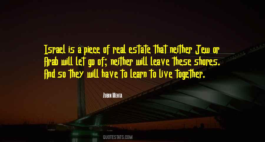 We Must Learn To Live Together As Quotes #698322