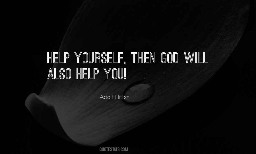 Helping God Quotes #1407277