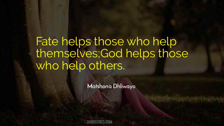 Helping God Quotes #1537210