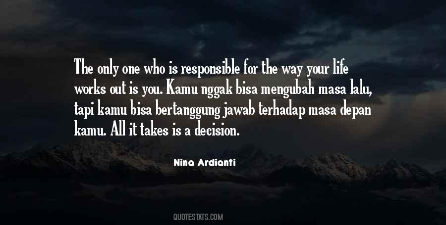 Responsible Life Quotes #1406719