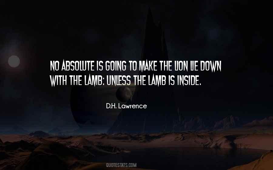 Lambs Into Lions Quotes #1188601