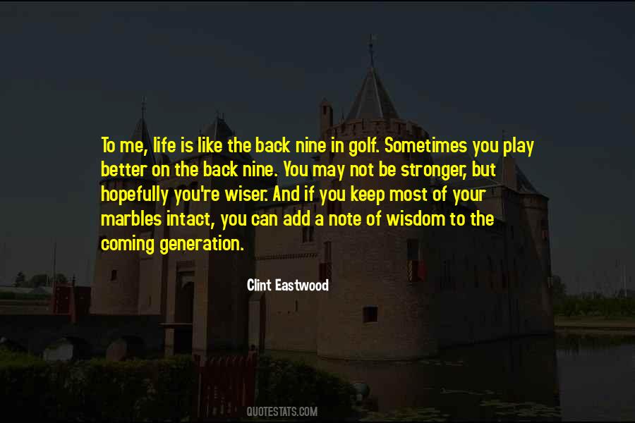 Golf Is Like Life Quotes #84355