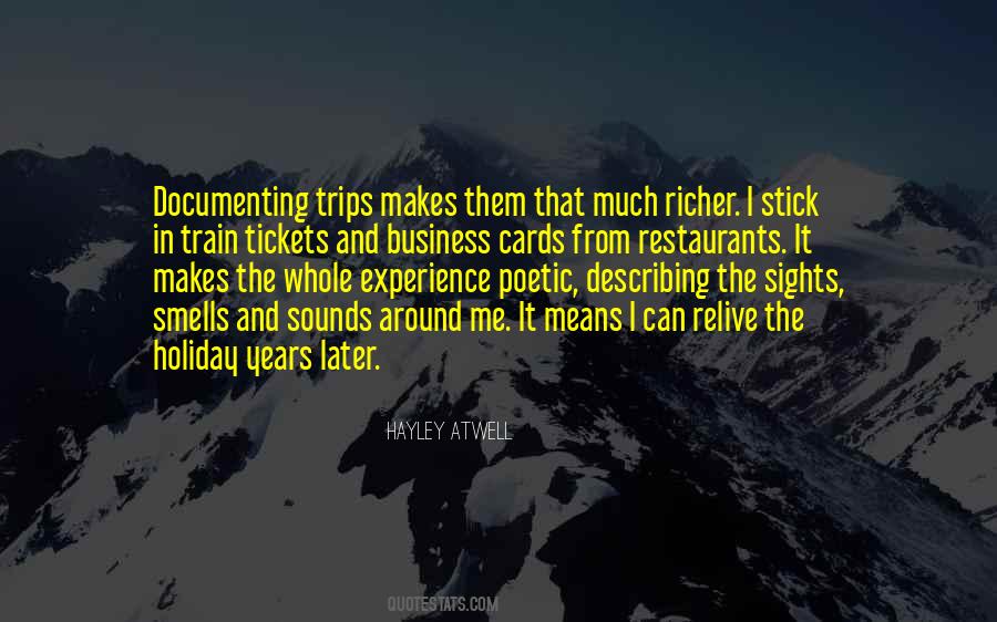 Holiday Experience Quotes #996140