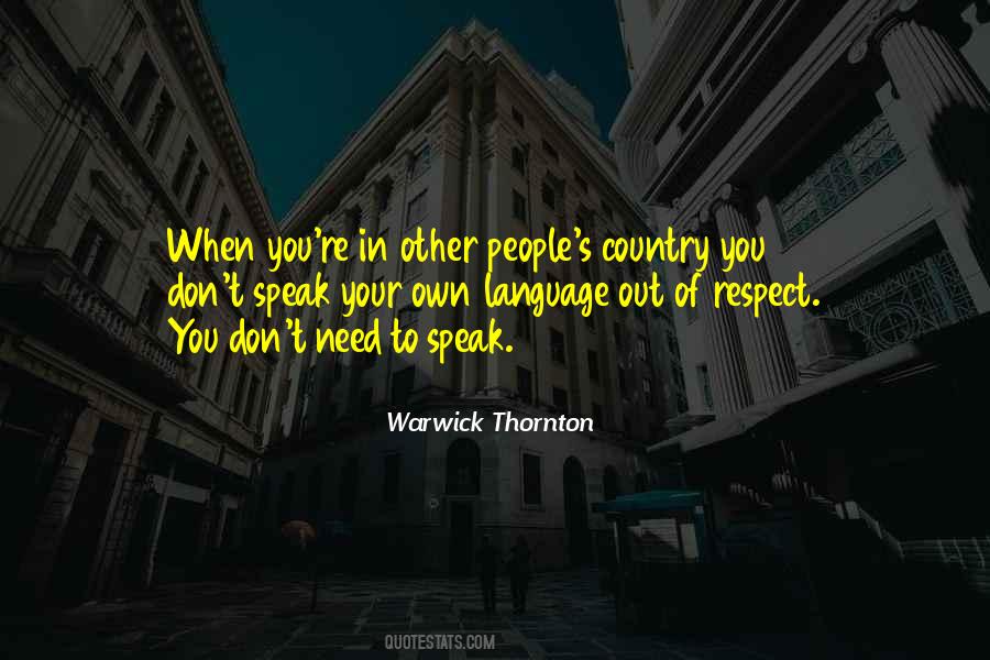 Out Of Respect Quotes #883775