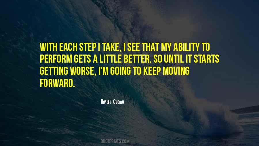 Quotes About Getting Up And Moving On #254558