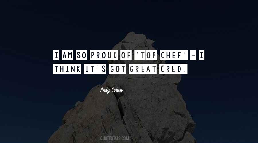 Proud Chef Quotes #1247666