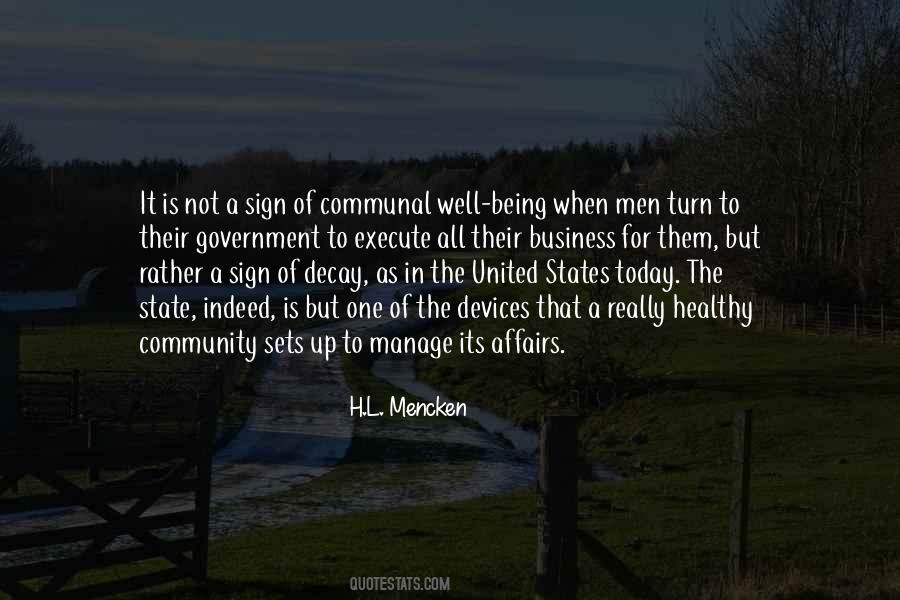 Quotes About A Healthy Community #1542181
