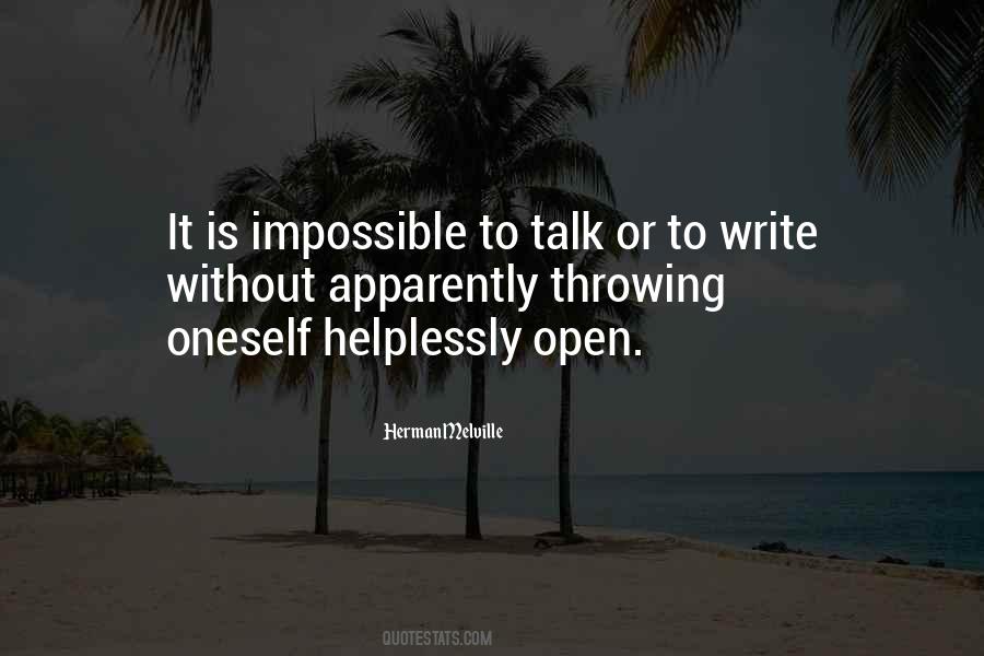 Open Talk Quotes #272352