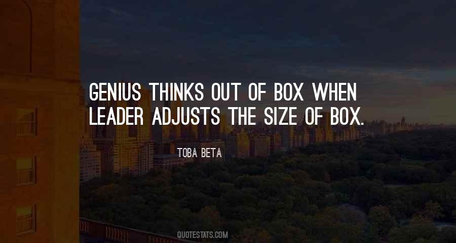 Get Out Of The Box Quotes #39767